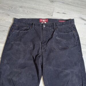 Lucky Brand 361 Vintage Straight Corduroy Pants 40x32 Gray Men Y2K